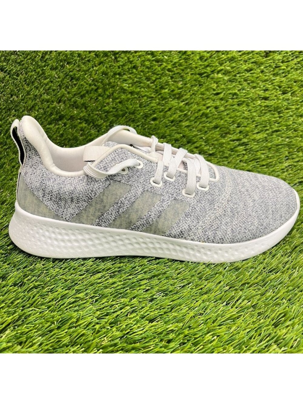 Adidas Puremotion Womens Size 9 Gray White Athletic Running Shoes Sneakers
